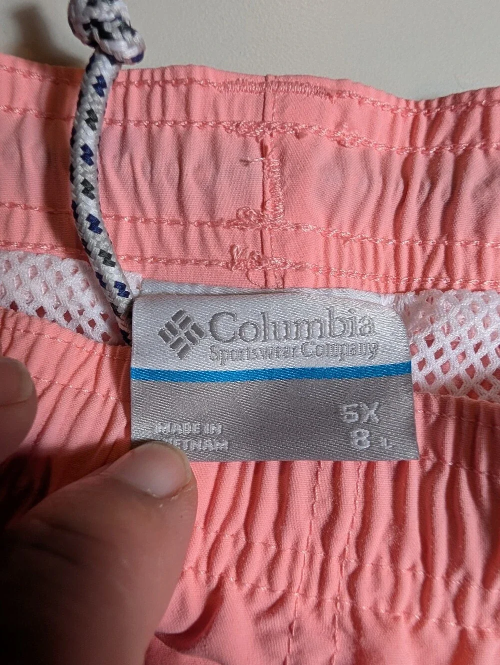 Columbia Mens 5X Backcast III Light Coral Swim Trunks - NWT